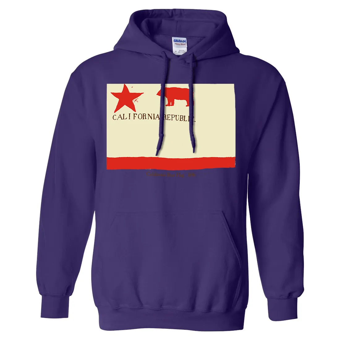 California Republic Bear Flag 1846 Sweatshirt Hoodie