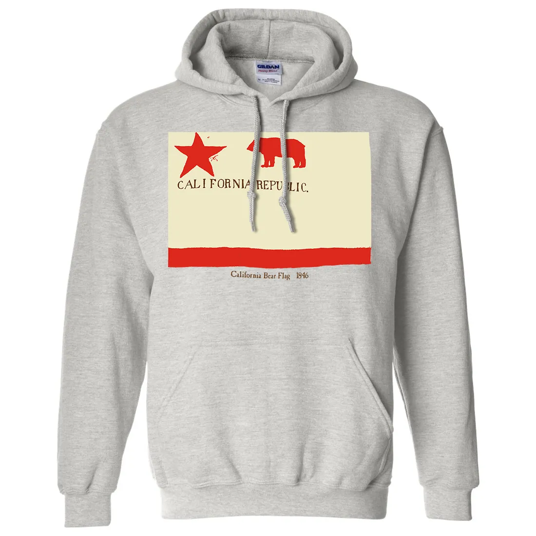 California Republic Bear Flag 1846 Sweatshirt Hoodie