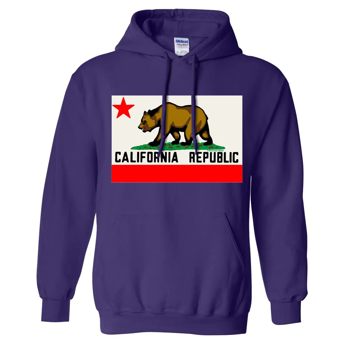 California Republic Original Bear Flag Sweatshirt Hoodie