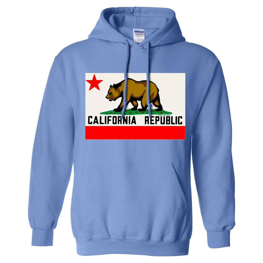 California Republic Original Bear Flag Sweatshirt Hoodie