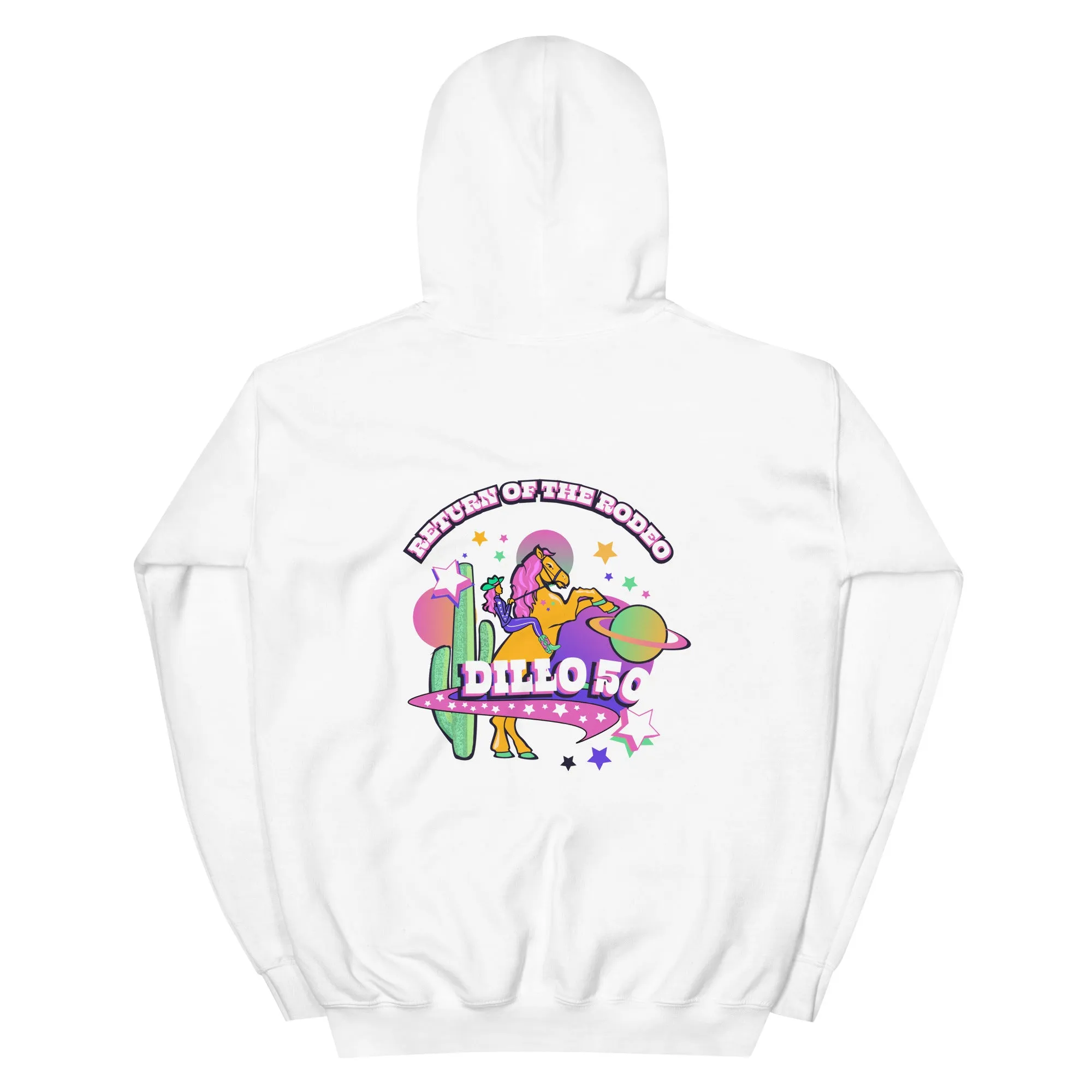 Dillo Space Cowboy Hoodie -  (White)