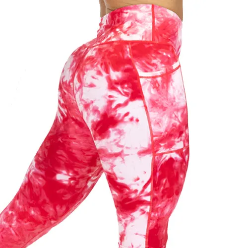 Dye Hard Leggings | Red