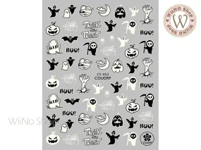 Glow in the Dark Halloween Adhesive Nail Art Sticker - 1 pc (CY-053)