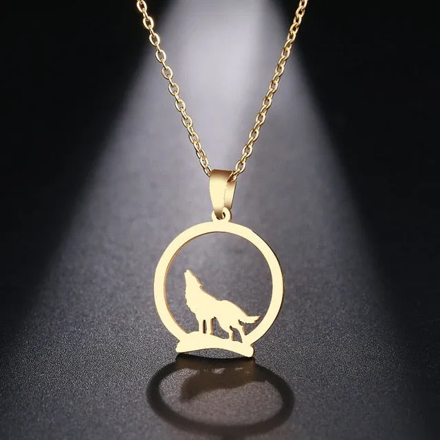 Gorgeous Wolf Moon Necklace