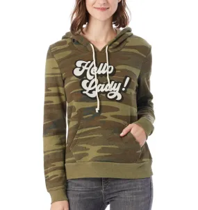 'Hello Lady' Women's Hoodie - Camo