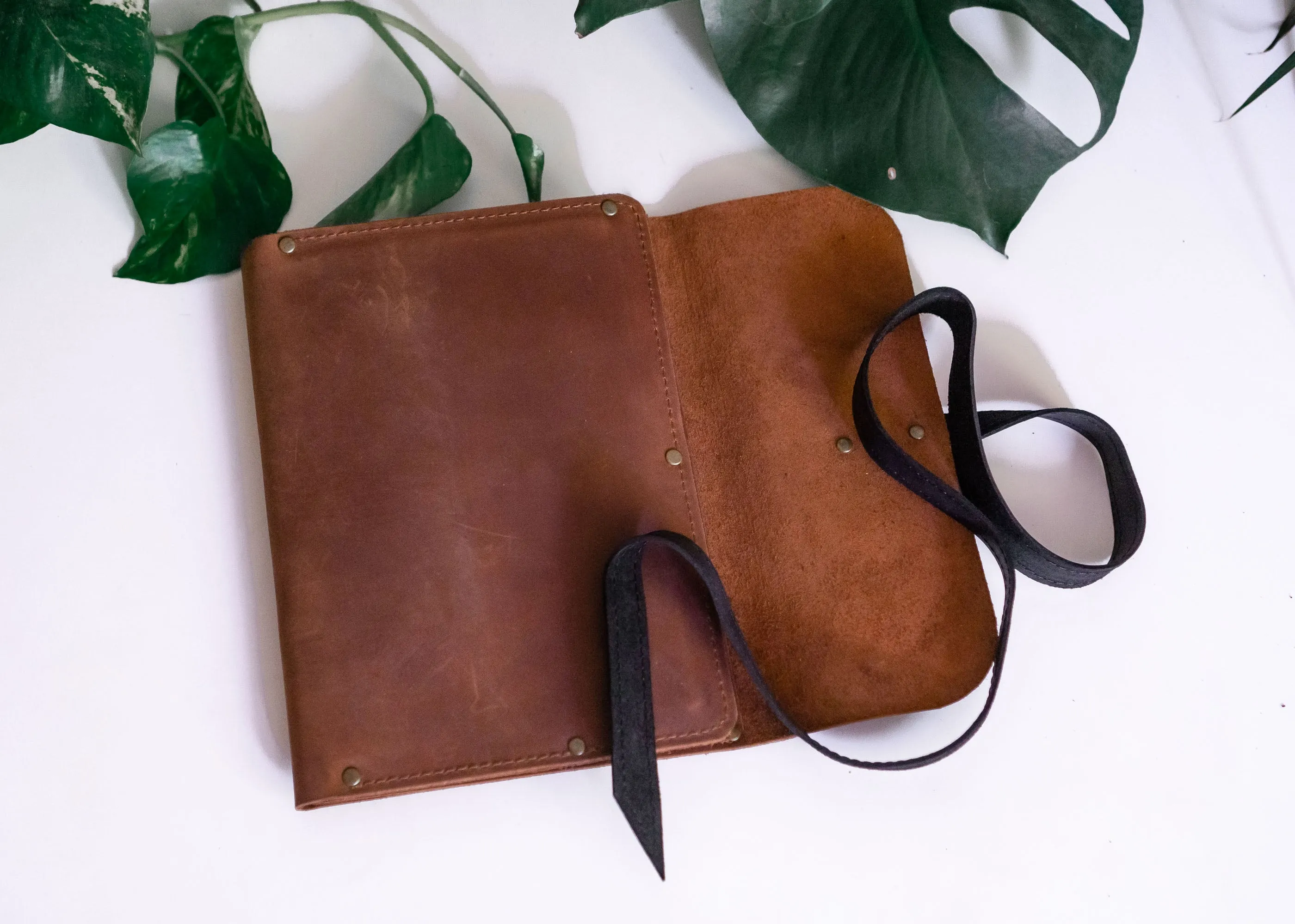 Leather Sketchbook A5 Cover | Brown Black | Handmade | Personalized