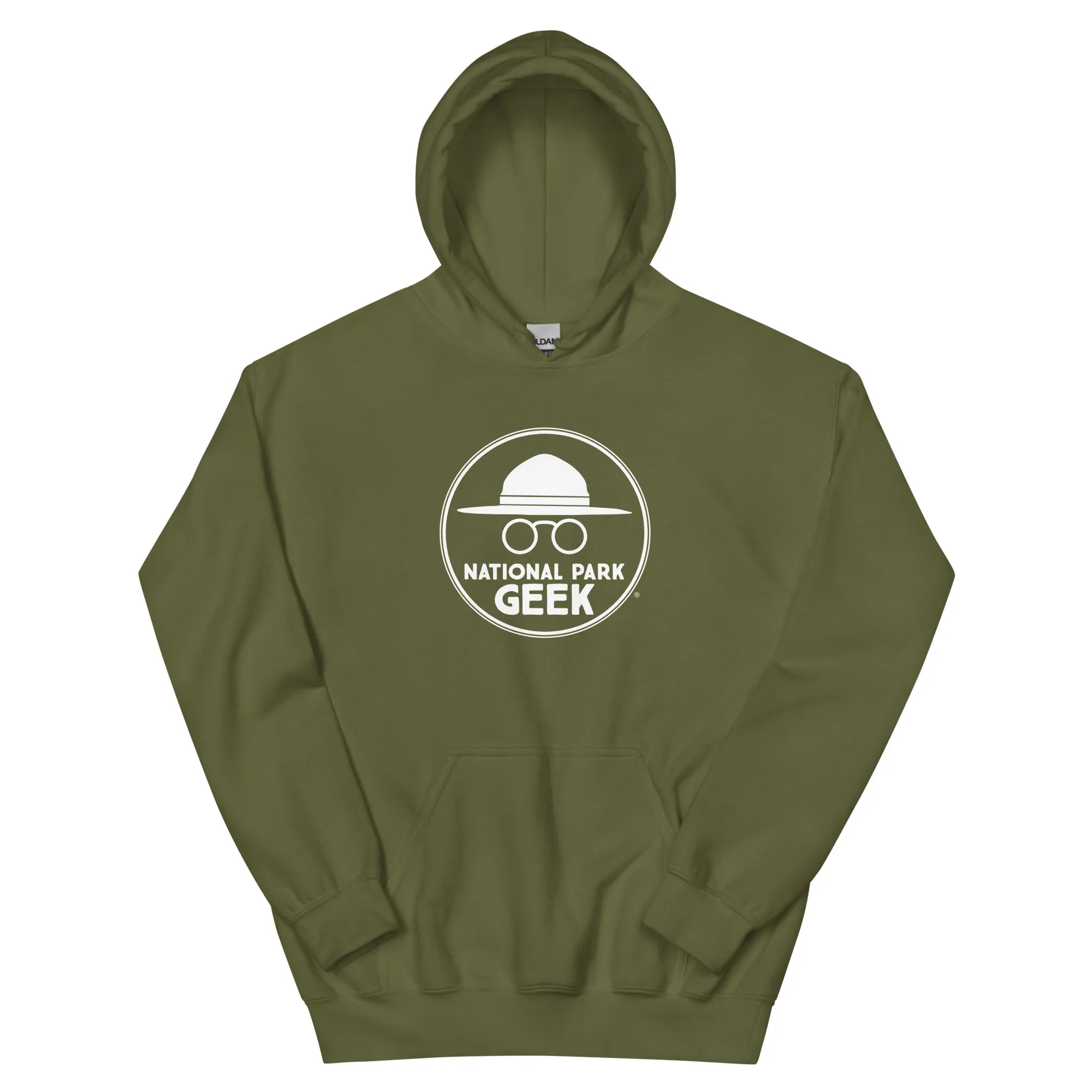 National Park Geek Unisex Hoodie White Logo