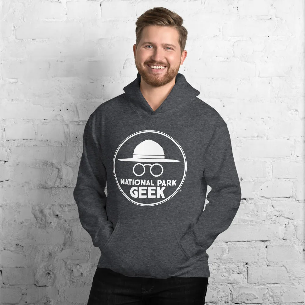 National Park Geek Unisex Hoodie White Logo