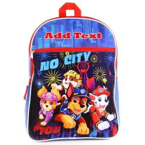 Personalized 16 Inch School Backpack - Paw Patrol