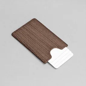 Travel Passholder | Wood Leather - Brown