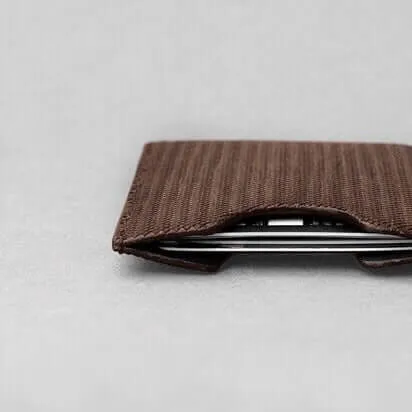 Travel Passholder | Wood Leather - Brown